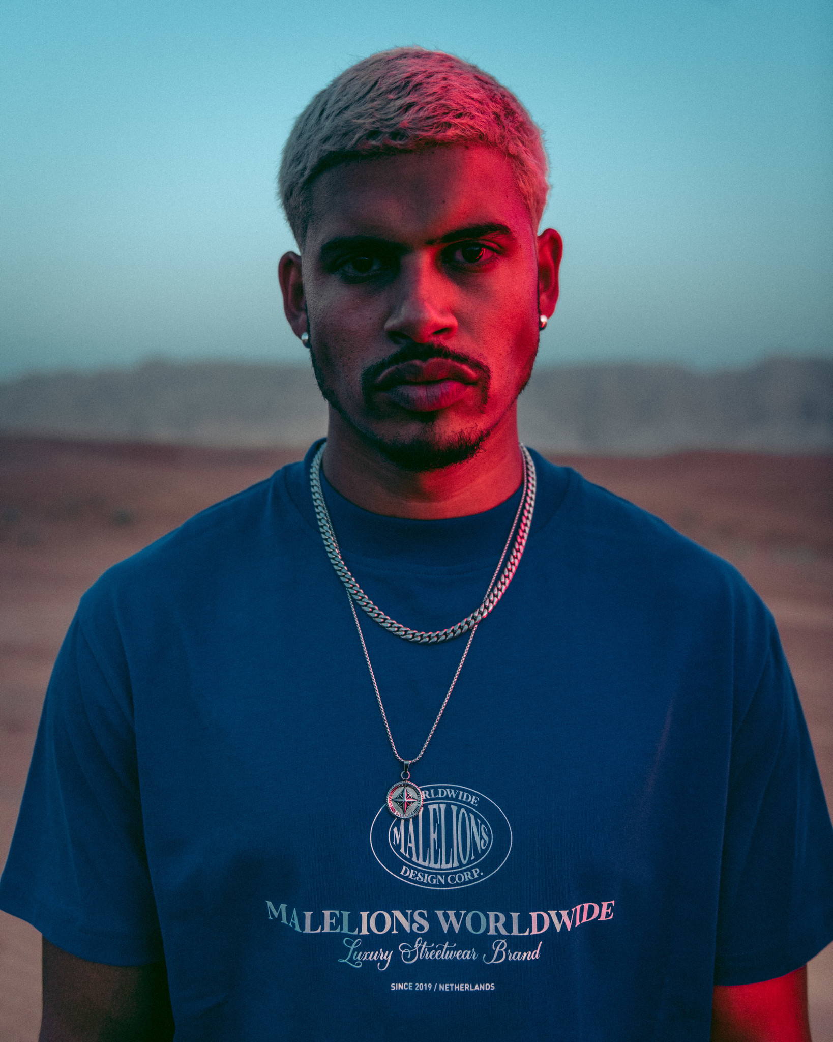 Malelions Men Oversized Worldwide T 