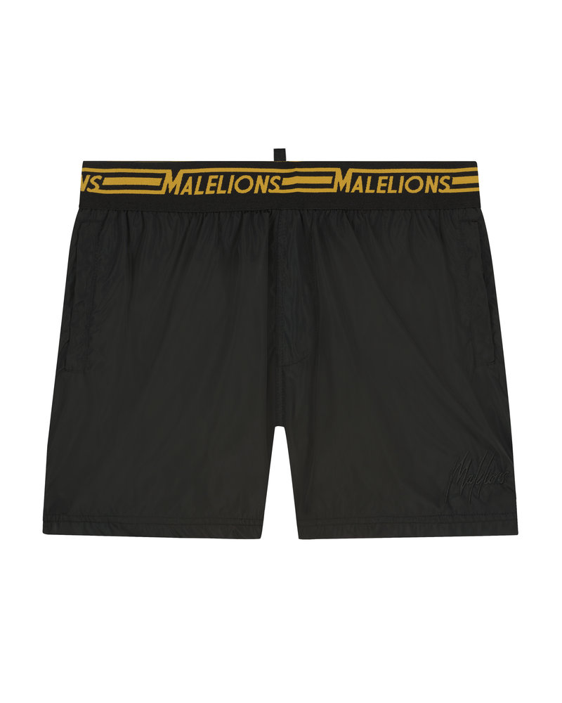 Malelions Malelions Men Venetian Swimshort - Black/Gold
