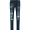 Malelions Men Destroyer Jeans  - Dark Blue