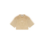 Sasha Cropped T-Shirt - Taupe/Beige