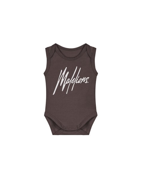 Baby Signature Bodysuit - Brown