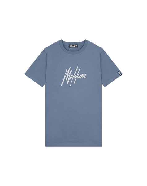 Essentials T-Shirt - Stone Blue/White