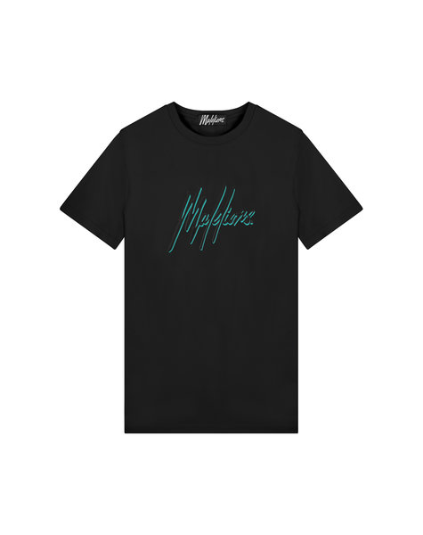 Duo Essentials T-Shirt - Black/Turquoise