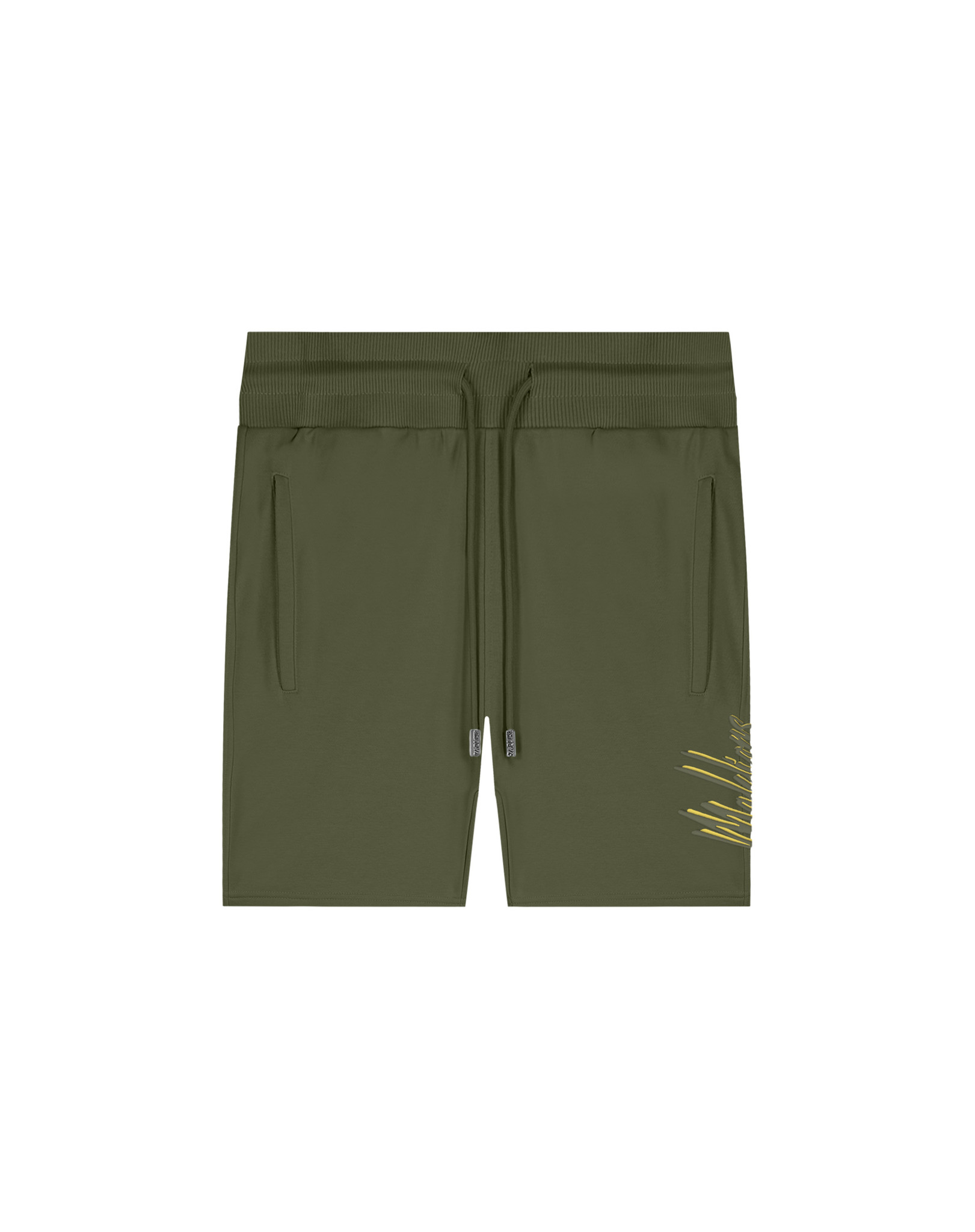 Malelions Men Duo Essentials Short - Army/Yellow