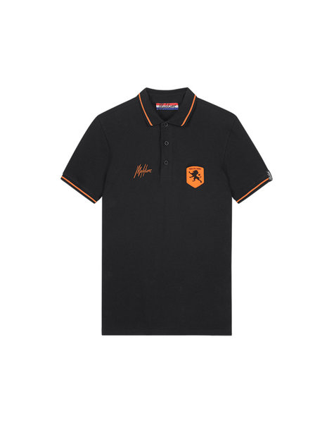 Signature Polo  - Black/Orange