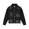 Malelions Women Monogram Denim Jacket - Black