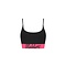 Malelions Women Captain Top - Black/Hot Pink