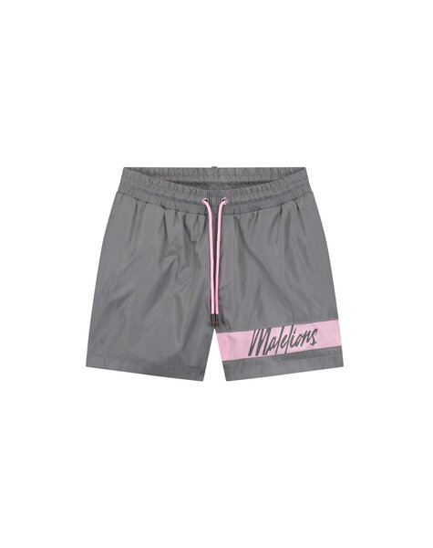 Captain Swimshort - Matt Grey/Pink