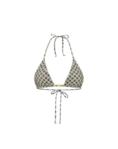 Tara Bikini Top - Light Brown/Black