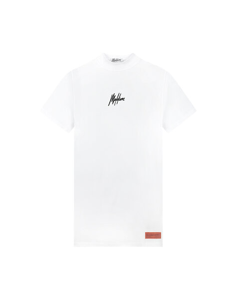 Blurred T-Shirt Dress - White/Black