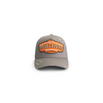 Men Baseball Patch Cap - Grey/Orange