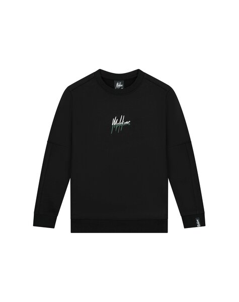 Junior Split Essentials Sweater - Black/Dark Green