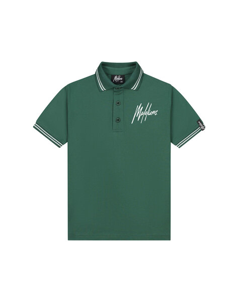 Junior Signature Polo - Dark Green/Off-White