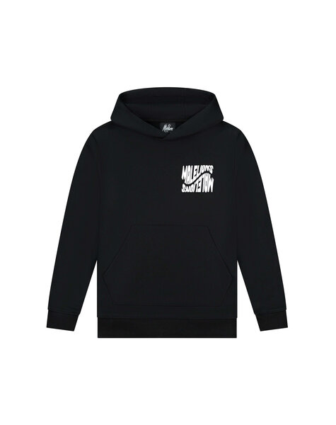 Junior Wave Graphic Hoodie - Black