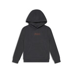 Junior Box Logo Hoodie - Iron Grey/Rust