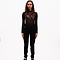 Malelions Women Longsleeve Monogram Bodysuit - Black