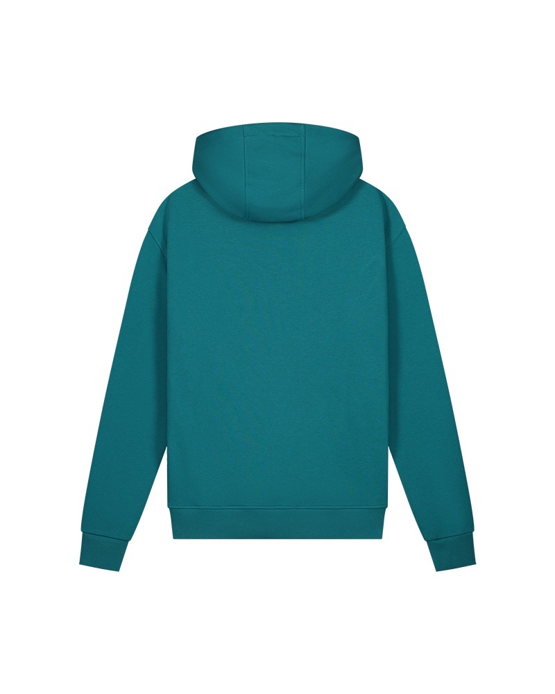 Malelions Men Duo Essentials Hoodie Teal White Malelions