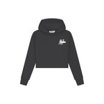 Reserved Crop Hoodie - Black