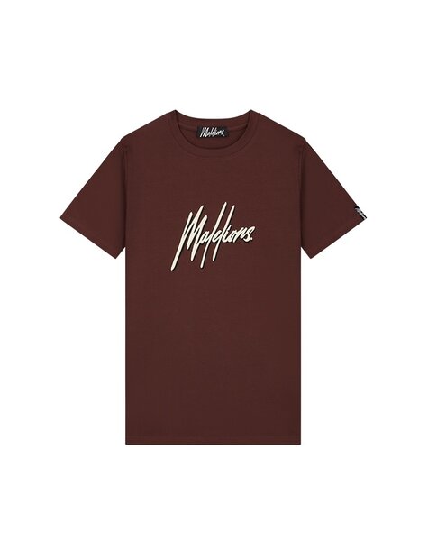 Men Duo Essentials T-shirt - Brown/Off-White