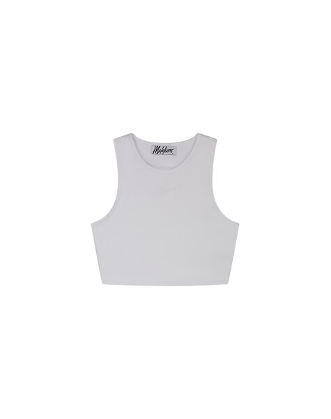 Women Signature Crop Top - White