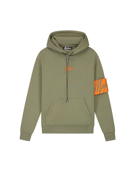 Men Captain Hoodie - Green/Orange