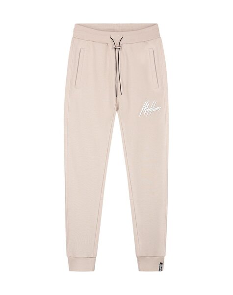 Men Duo Essentials Trackpants - Beige/White