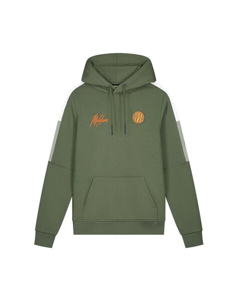 Men Transfer Hoodie - Army/Orange