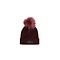 Malelions Women Knitted Beanie - Burgundy