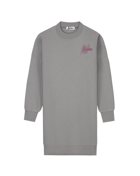 Women Reserved Sweater Dress - Dark Grey