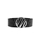 Malelions Men Monogram Belt - Black/Silver