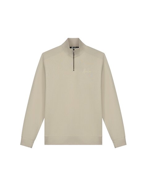 Men Turtle Half Zip - Beige