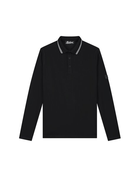 Men Longsleeve Polo - Black