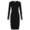 Malelions Women Slit Knit Dress - Black