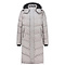 Malelions Women Monogram Long Puffer Jacket - Grey