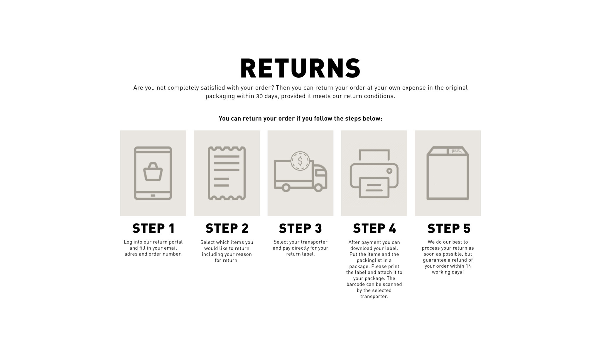 How to return