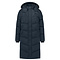 Malelions Women Signature Long Puffer Jacket - Navy