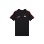 Men Academy T-Shirt - Black/Neon Red