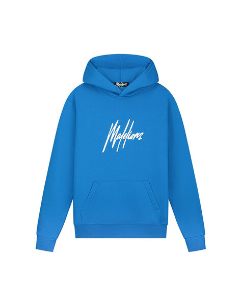 Men Essentials Hoodie - Cobalt/White