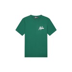 Men 3D Graphic T-Shirt - Dark Green/White
