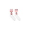 Malelions Signature Socks 3-Pack - White/Red