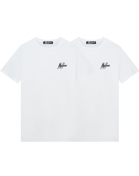 Men Regular T-Shirt 2-Pack - White/Black