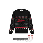 Men Christmas Sweater - Black/Red