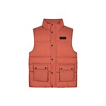 Men Crinkle Padded Vest - Coral