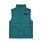 Malelions Men Crinkle Padded Vest - Petrol