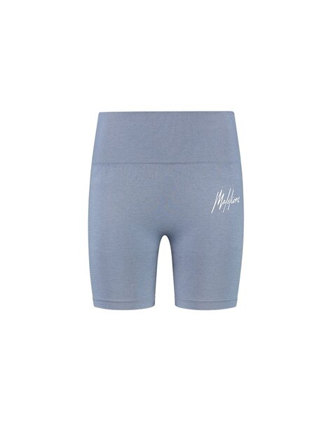 Women Sport Seamless Biker Shorts - Blue