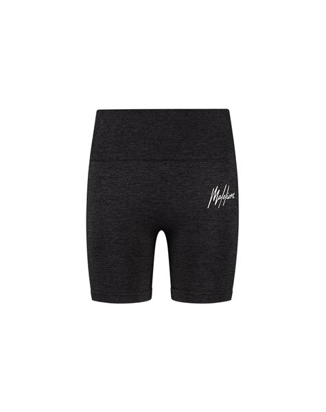 Women Sport Seamless Biker Shorts - Black