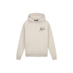 Men Destroyed Signature Hoodie - Cement/Black