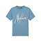 Malelions Men Destroyed Signature T-Shirt - Slate Blue/Cement