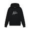 Malelions Men Striped Signature Hoodie - Black/White