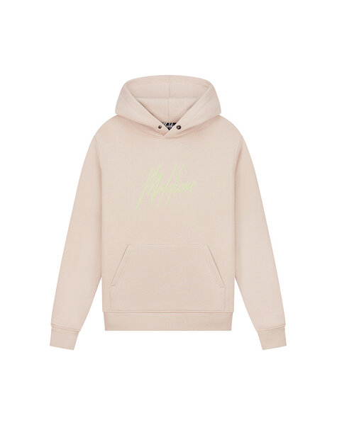 Men Striped Signature Hoodie - Taupe/Light Green